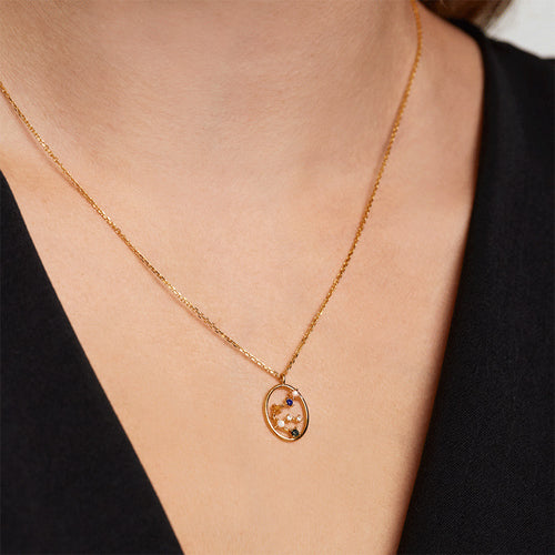 Necklace Ins Twelve Constellation Necklace Women's Exquisite Niche