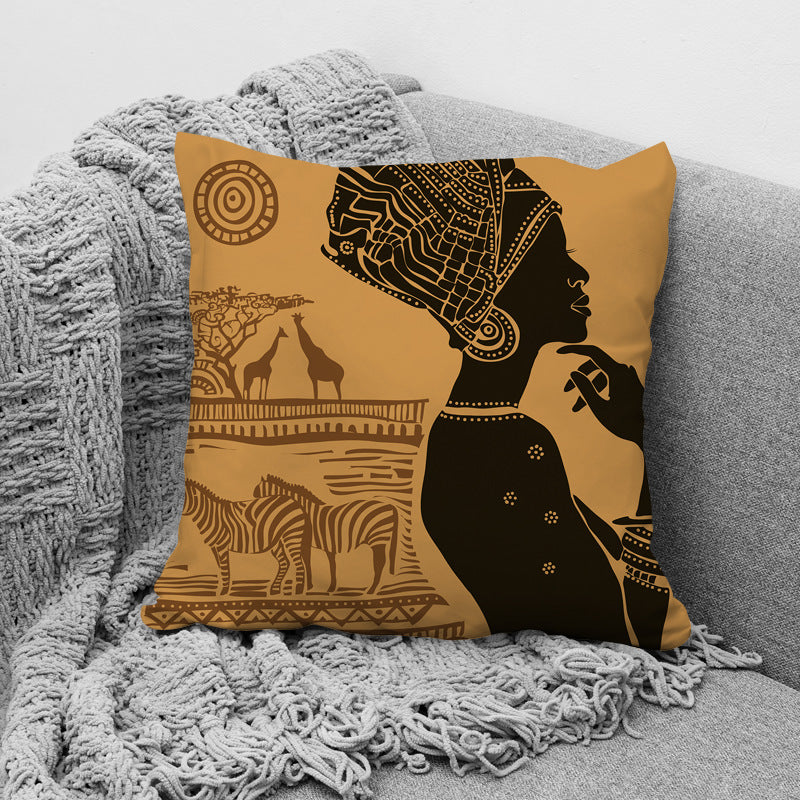 African Ethnic Style Pillow Office Waist Support Pillow