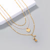 Personality, creativity, love, roses, lovers, multi-layer necklaces, women