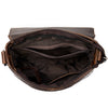 Top Layer Cowhide Vertical Men's Messenger Bag Fashion  Print Business Shoulder Bag