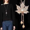 New necklace pearl swan sweater chain