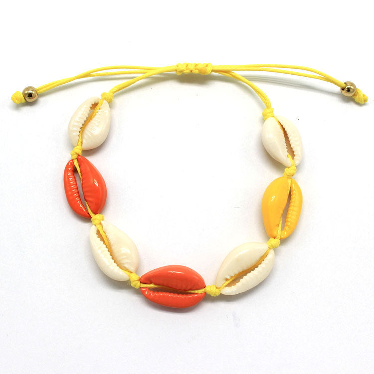 Ocean wind color alloy beach shell bracelet