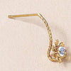 Women's White Crystal Drop Earrings