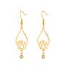 Vintage Water Drop Lotus Women's Earrings
