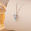 Cat Diamond Pendant Necklace Female Clavicle Chain
