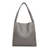 Solid Color Shoulder Bag Women's Fashion Large Capacity Handbag Crossbody Shopping Bags