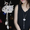 New necklace pearl swan sweater chain