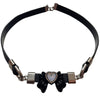 Love Heart Bow Tie Black Necklace Necklace