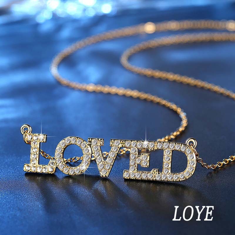 LOVED letter necklace