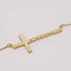 Cross Necklace Personalized Name Stainless Steel Clavicle Necklace