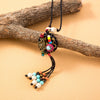 Simple Woven Ethnic Style Long Necklace Retro Autumn And Winter Sweater Chain