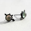 Female Devil 925 Sterling Silver Stud Earrings Mini
