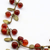 Coin cherry necklace