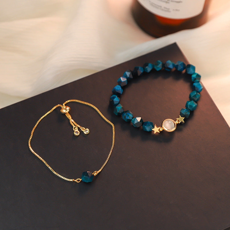 Korean Cold Wind Blue Crystal Bracelet Women
