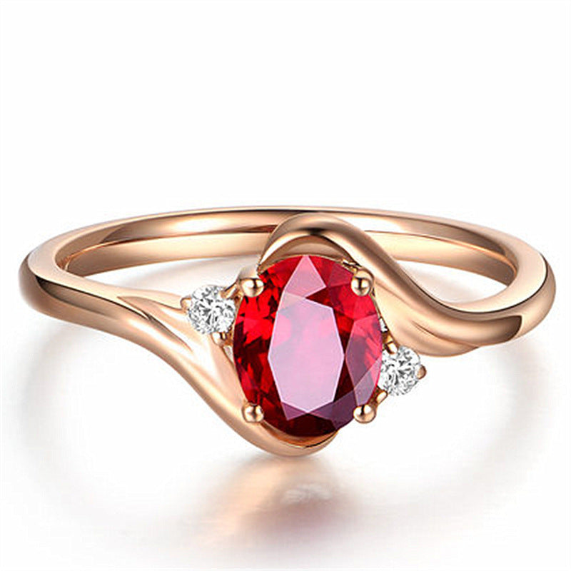 Adjustable color crystal diamond ring