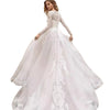 Long Sleeve Exquisite Wedding Dress