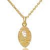 Rugby pendant necklace