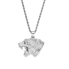 Leopard Head Pendant Necklace Men's Necklace
