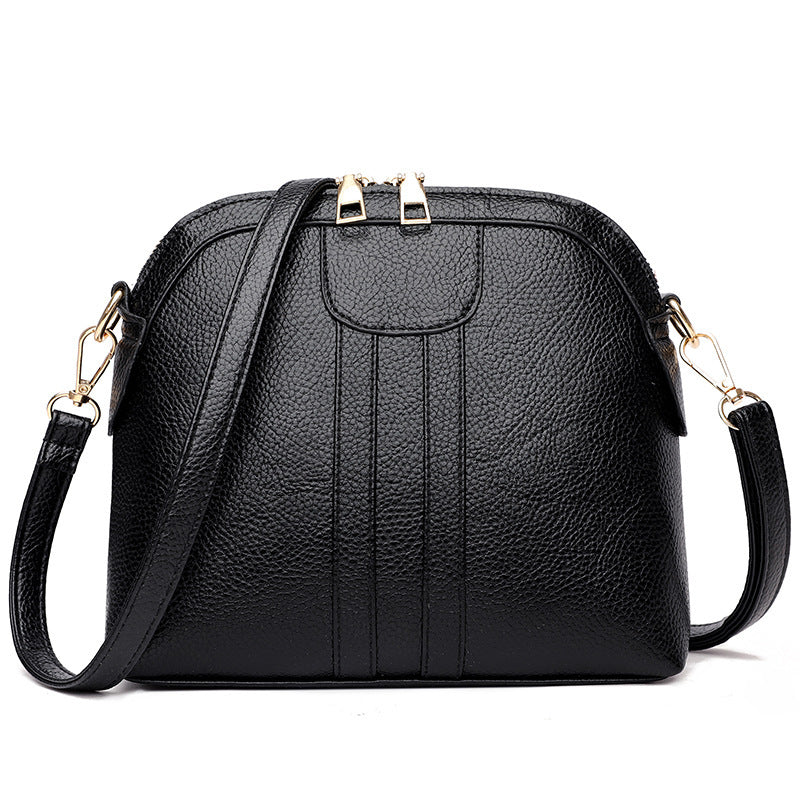 Fashion Shell Soft Leather Crossbody Small Bag