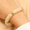 European And American Resin Beaded Bamboo Joint Geometric Exaggerated Color Matching Design Bracelet