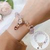 New Candy Color Stone Bracelet Flower Leaves