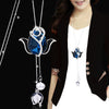 New necklace pearl swan sweater chain