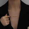Curved Smiley Necklace