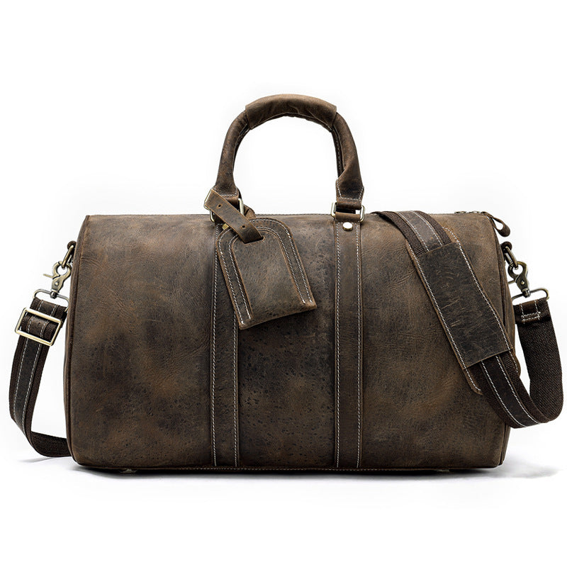 Men's Retro Travel Portable Large-capacity Business Trip Duffel Bag