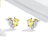 Angel and devil S925 pure silver earrings
