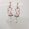 Fashion Antique Tassel Lotus Hairpin Earrings