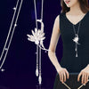 New necklace pearl swan sweater chain