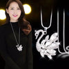Little swan simple long necklace