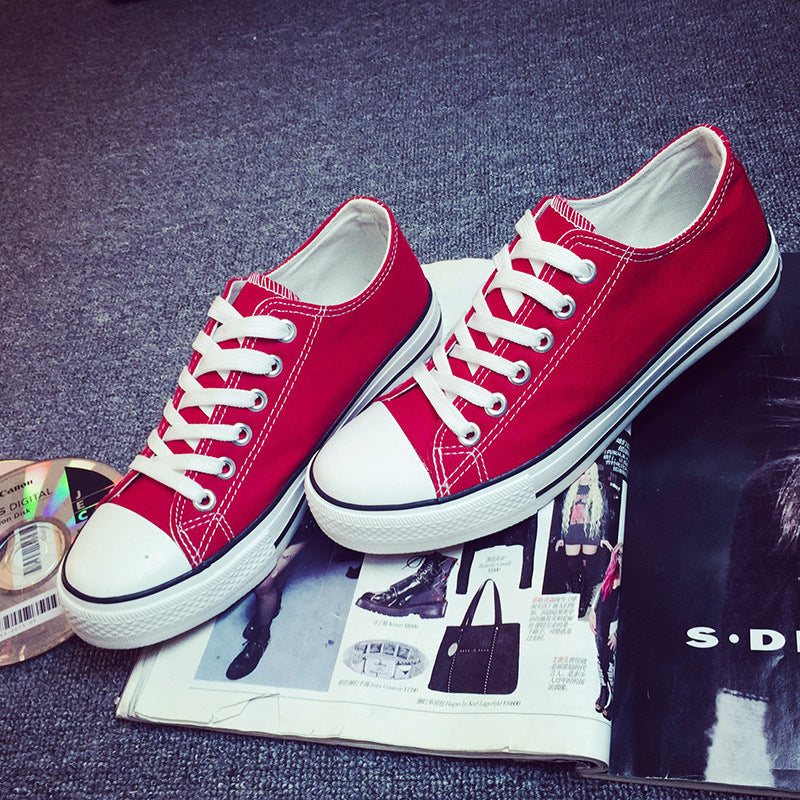 The Manufacturer Direct Wholesale Basic Low Canvas Shoes Casual Shoes For Men And Women Shoes Vulcanized Rubber Boots Korean Students