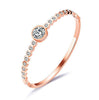 Simple Charms Bracelet For Woman Rose Gold Color With AAA Cubic Zircon Crystal Cut Bracelets Fashion Jewelr