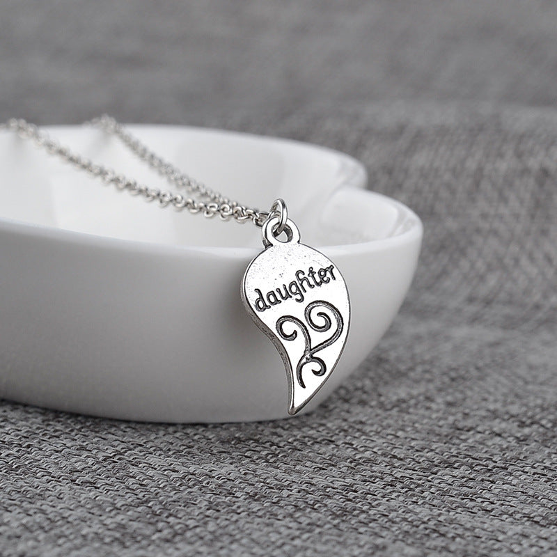 Love stitching necklace