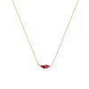 Twelve Birthstone Necklace Women's Simple Color Gem Necklace