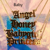 Old English Alphabet Angel Babygirl Princess Necklace
