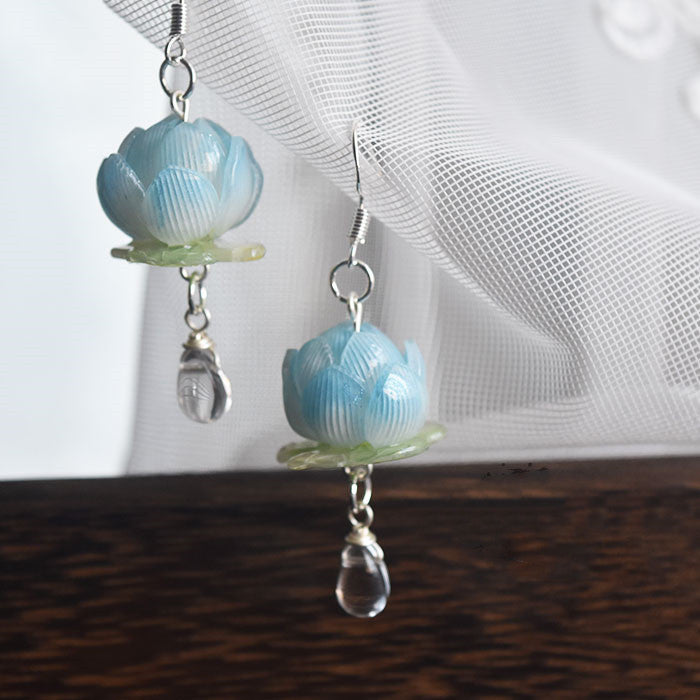 Women's Fashion Simple Lotus Shape Earrings