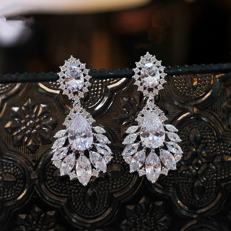 Mosang Diamond Luxury Pendant Necklace Female