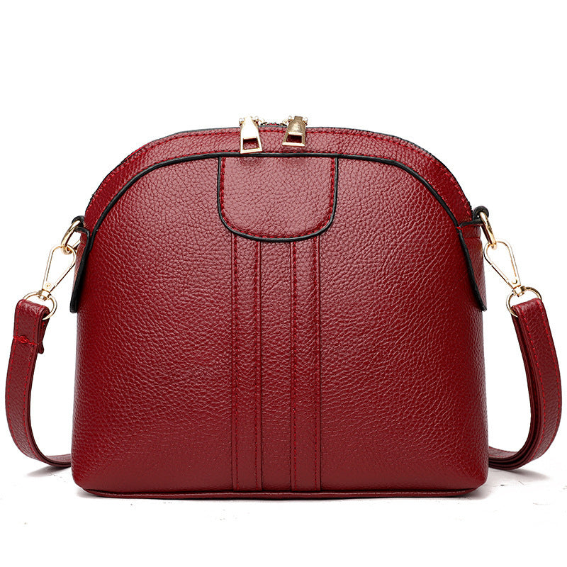 Fashion Shell Soft Leather Crossbody Small Bag
