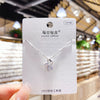 Sterling Silver Lovebird Necklace Swan Clavicle Model