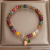 Natural Jade Color Tourmaline Abacus Beads Bracelet