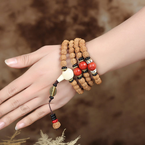 Nepal King Kong Bodhi 108 Wenwan Buddha Beads Bracelet