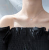 Single diamond necklace