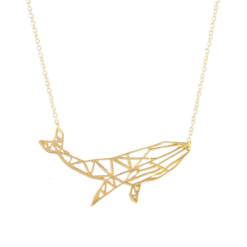 Hollow Dolphin Necklace
