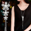 New necklace pearl swan sweater chain