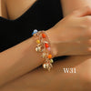Bohemian Glass Crystal Mixed Color Multi-layer Bead Bracelet