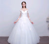 new shoulders Slim Qi wedding bride married slim wedding dress
