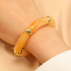 European And American Resin Beaded Bamboo Joint Geometric Exaggerated Color Matching Design Bracelet