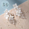 Fashion White Flower Pearl Earrings